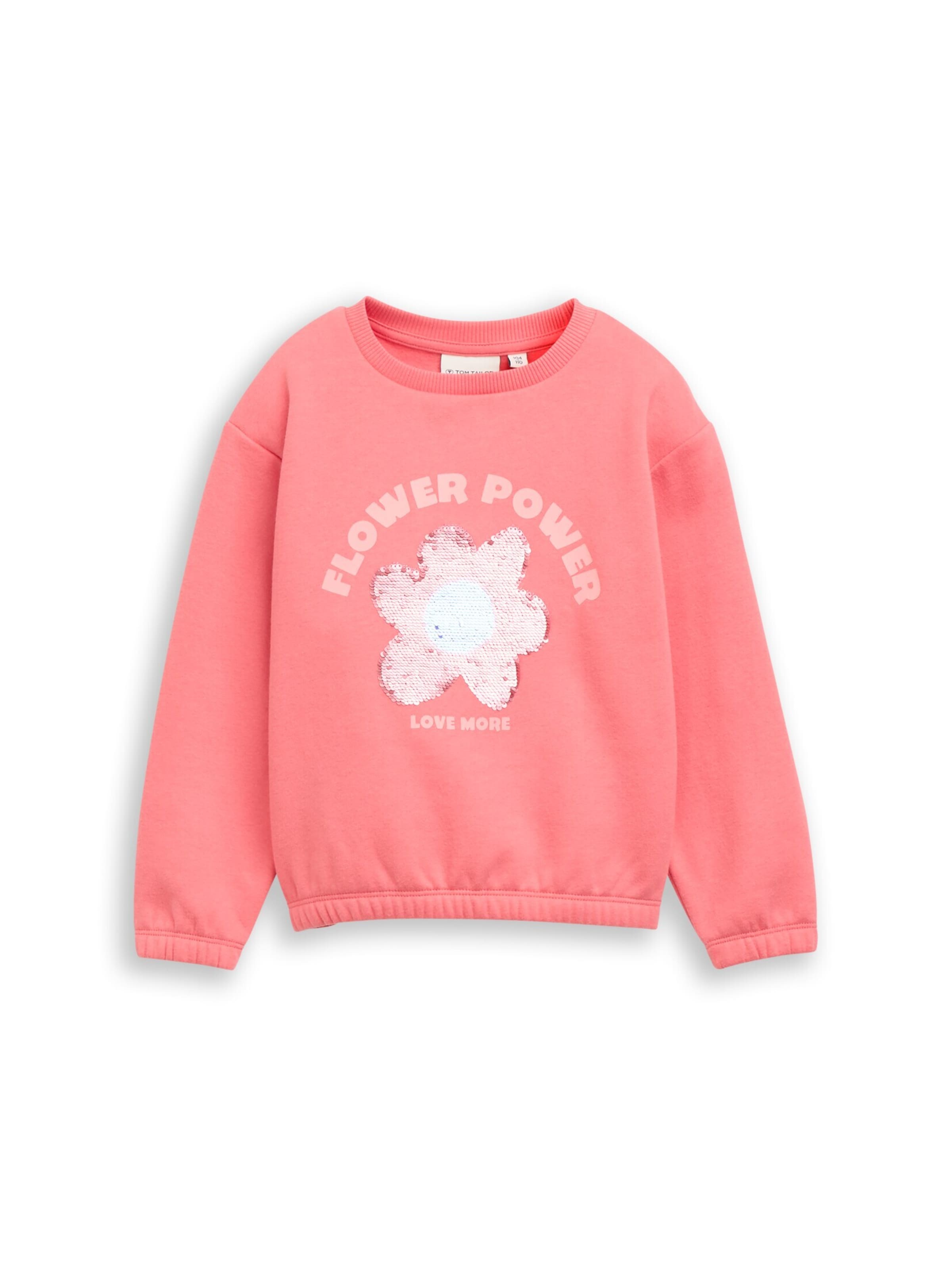 Sweat-shirt TOM TAILOR en rose : devant