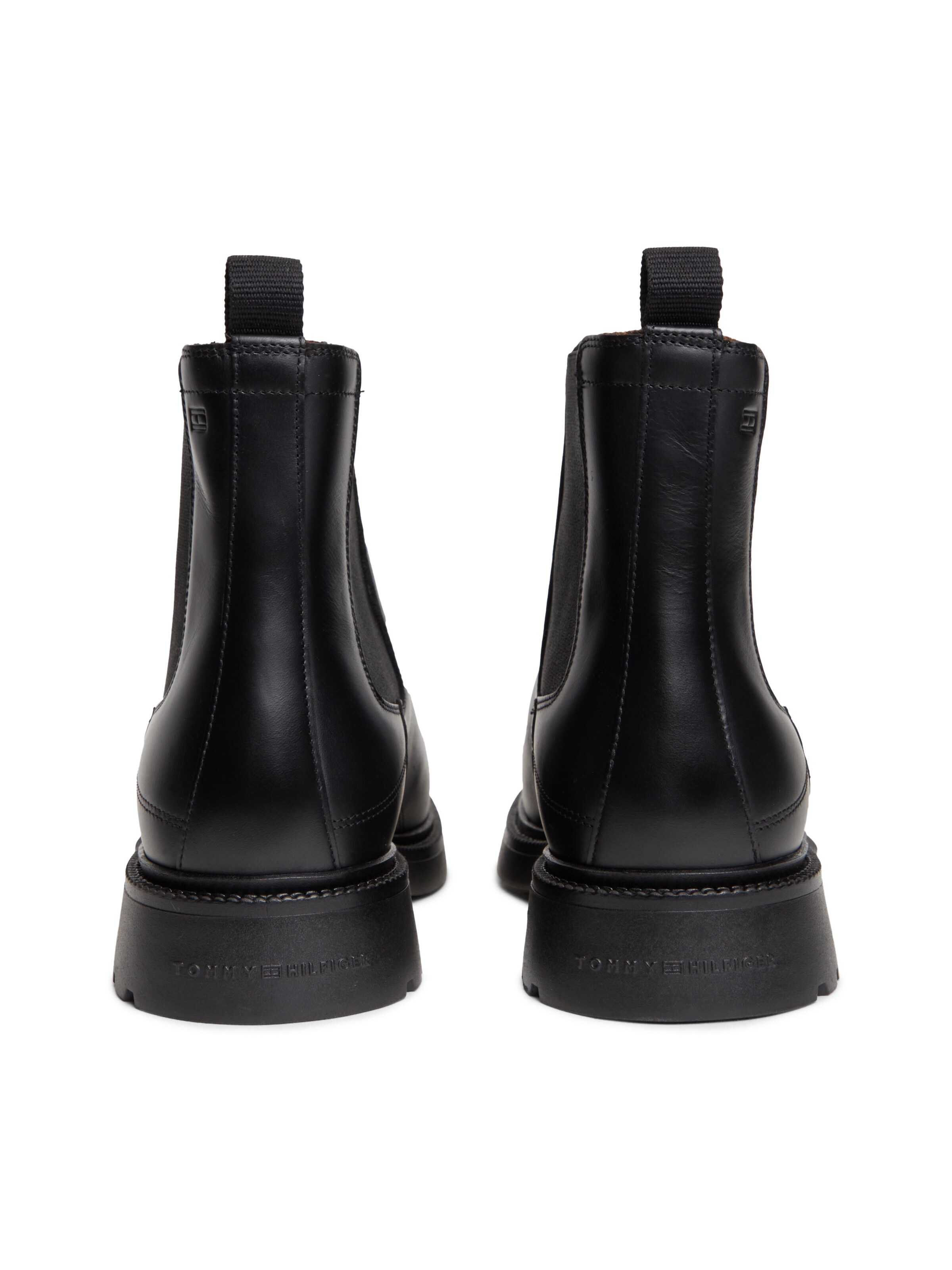 TOMMY HILFIGER Chelsea Boots 'CORPORATE' in Schwarz