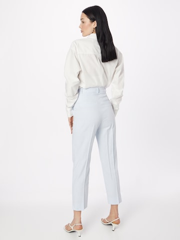 Lindex Regular Pleat-Front Pants 'Haley' in Blue