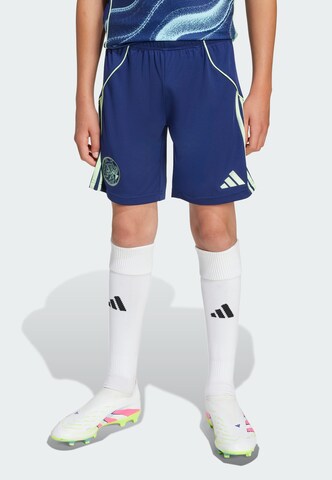 ADIDAS PERFORMANCE Regular Sportbroek 'Ajax Amsterdam 25/26' in Blauw: voorkant