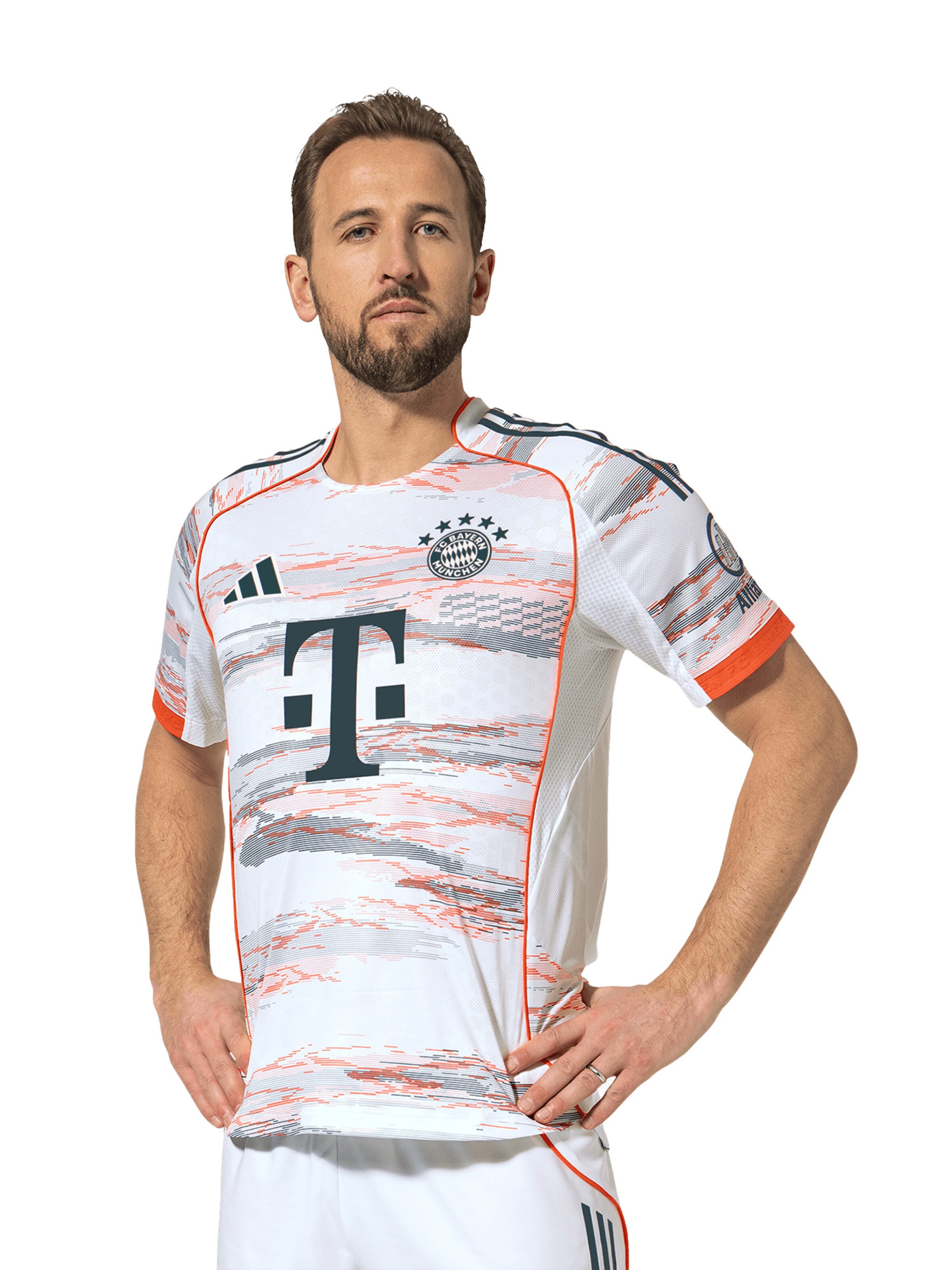 FC BAYERN MÜNCHEN Trikot 'Authentic Away 25-26' in Weiß: Vorderseite