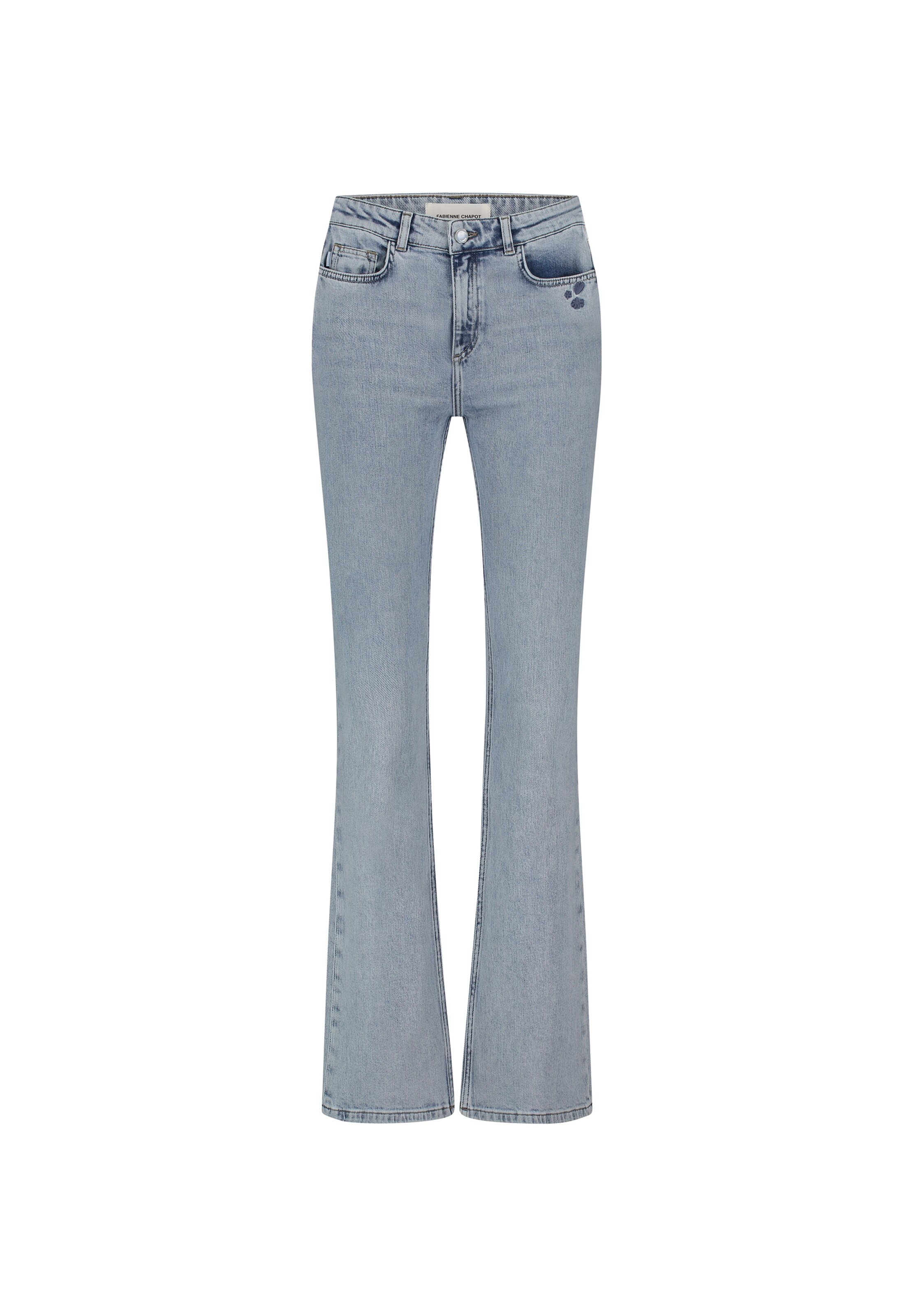 Fabienne Chapot Flared Jeans in Blue: front