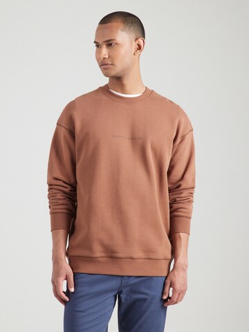 Sweat-shirt 'Seasonal Core' SCOTCH & SODA en marron : devant