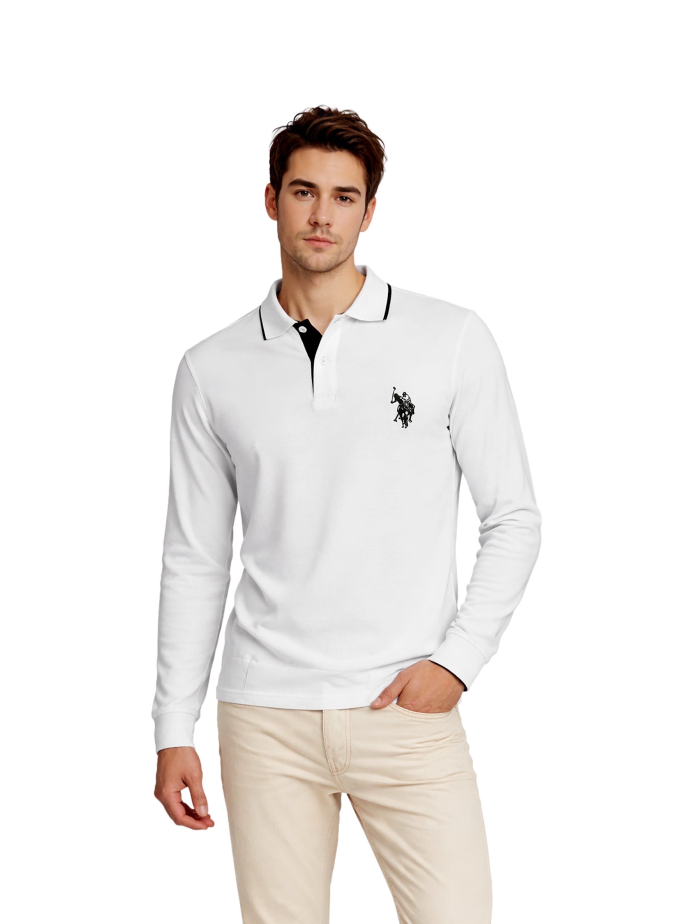 Maglietta di U.S. POLO ASSN. in bianco: frontale