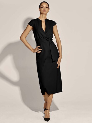 Robe MADELEINE en noir : devant
