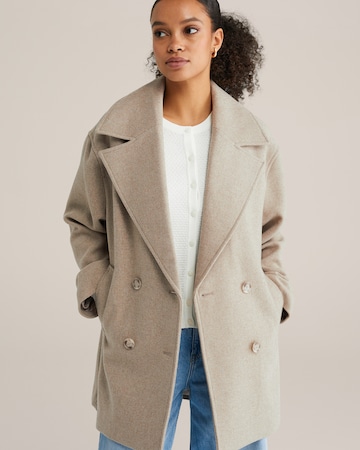 WE Fashion - Sobretudo meia-estação em bege