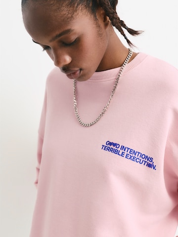 Pull&Bear Collegepaita värissä vaaleanpunainen
