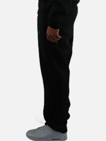 HEFTYKA Loosefit Sporthose 'OPEN LEG JOGGER'‌ in Schwarz