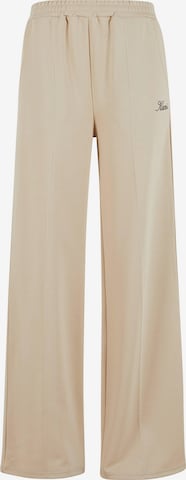 Karl Kani Wide Leg Housut värissä beige: etupuoli