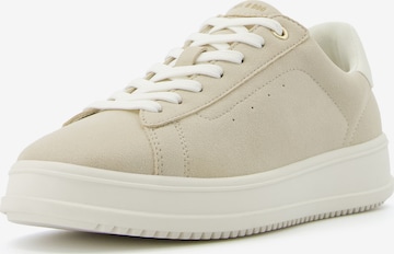 Bershka Låg sneaker i beige: framsida