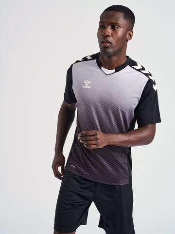 melns Hummel Sportiska stila krekls: no priekšpuses
