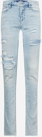 Coupe slim Jean HOLLISTER en bleu : devant