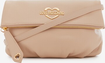 Love Moschino Crossbody Bag in Beige: front