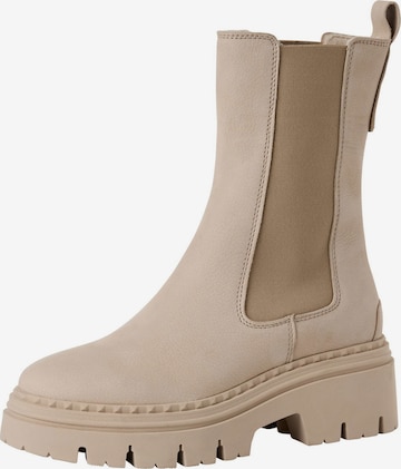 Tamaris Chelsea Boots in Beige: Vorderseite