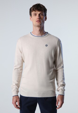 North Sails Strickpullover in Gelb: Vorderseite