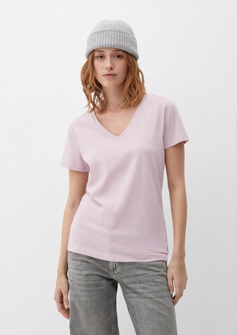 QS T-shirt i rosa: framsida