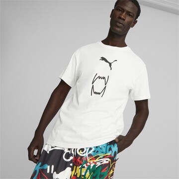 T-Shirt fonctionnel PUMA en blanc