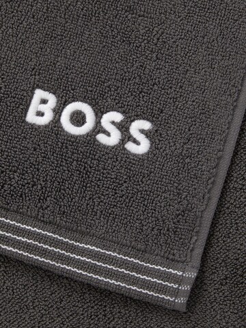 BOSS Home Towel 'EDGE' in Grey