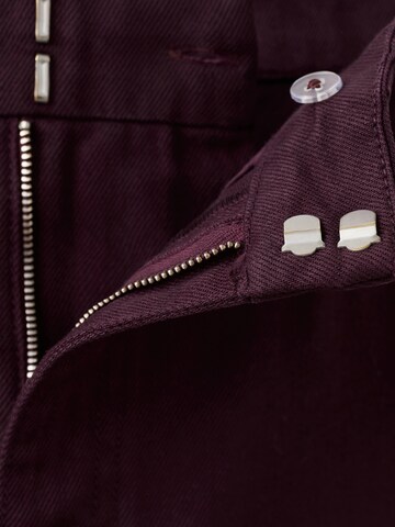 MANGO Baggy Jeans 'BLUES' in Red