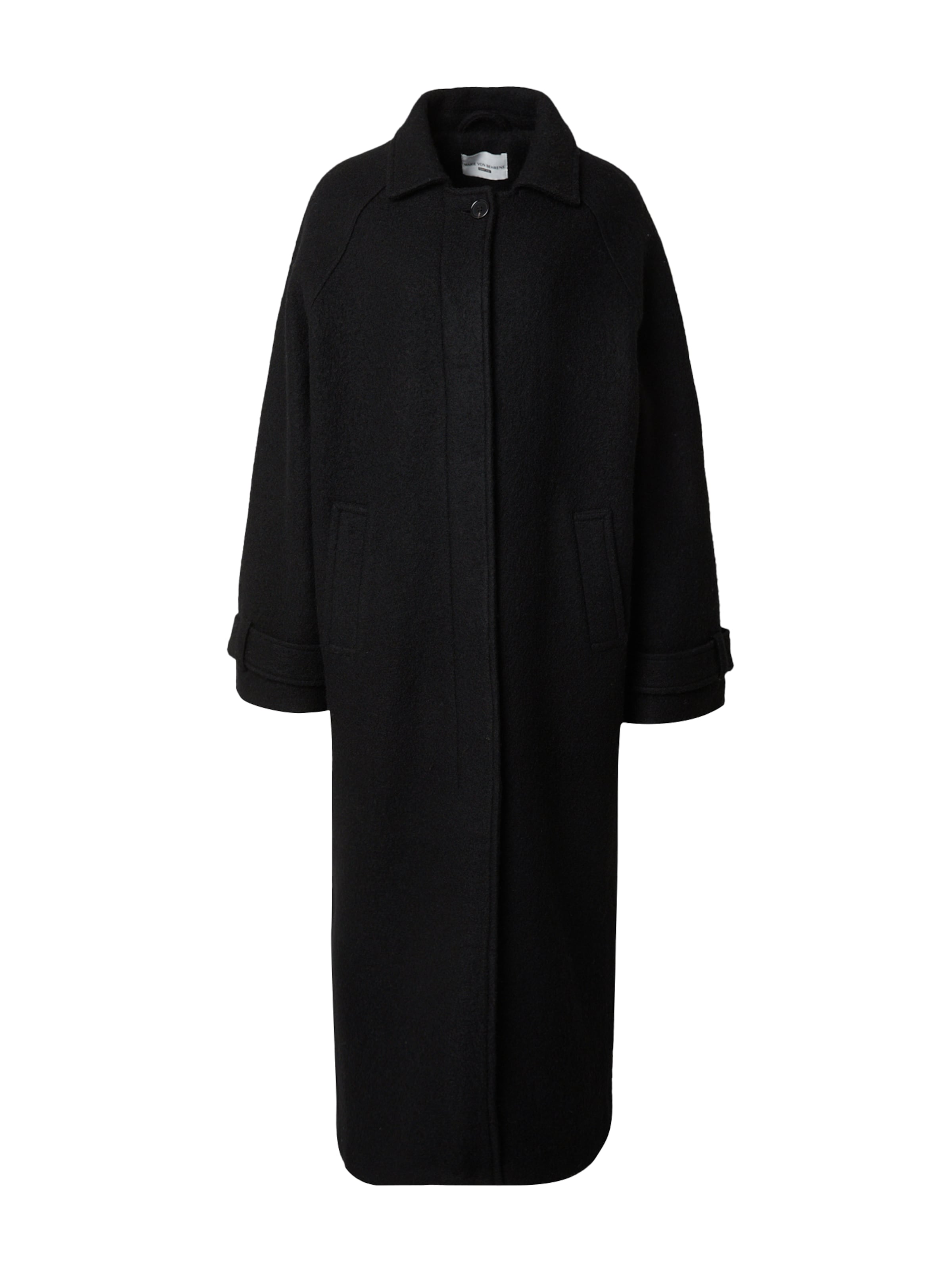 ABOUT YOU x Marie von Behrens Tussenmantel 'Lilli' in Zwart: voorkant