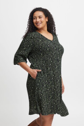 Fransa Curve Dress 'Elise' in Green: front