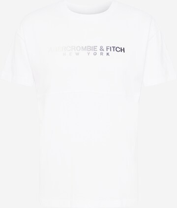 balts Abercrombie & Fitch T-Krekls: no priekšpuses