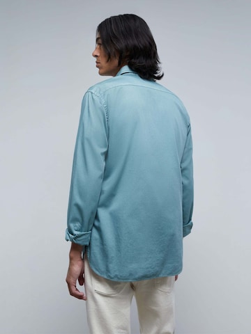 Scalpers Regular fit Overhemd 'Seatle K' in Groen