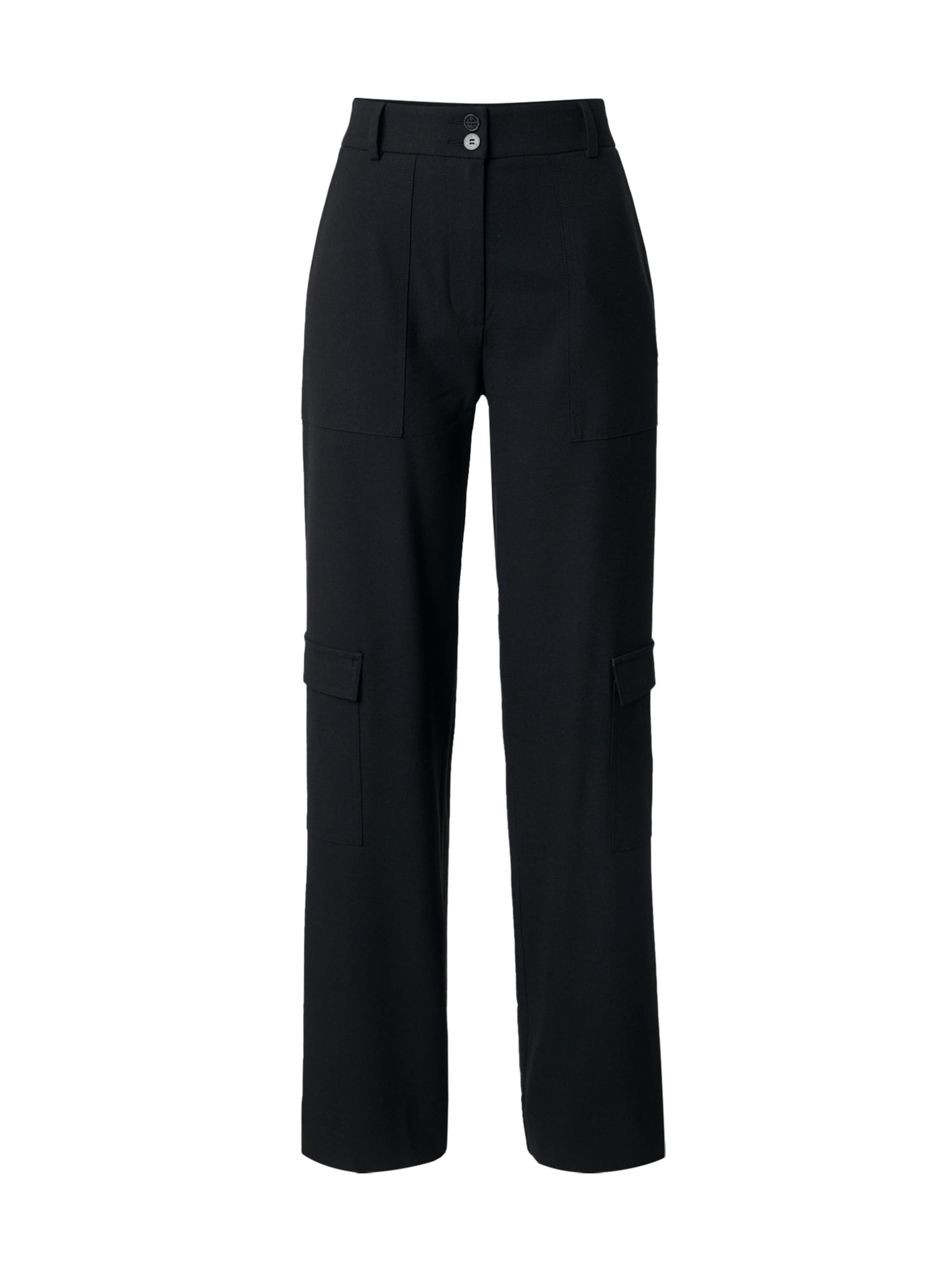 Loosefit Pantalon cargo 'Sophia' FIVEUNITS en noir : devant