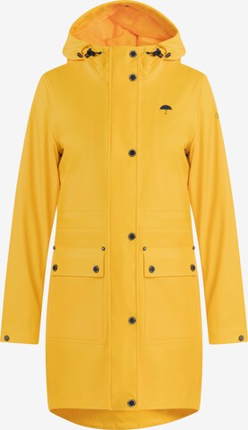 Manteau fonctionnel Schmuddelwedda en jaune : devant