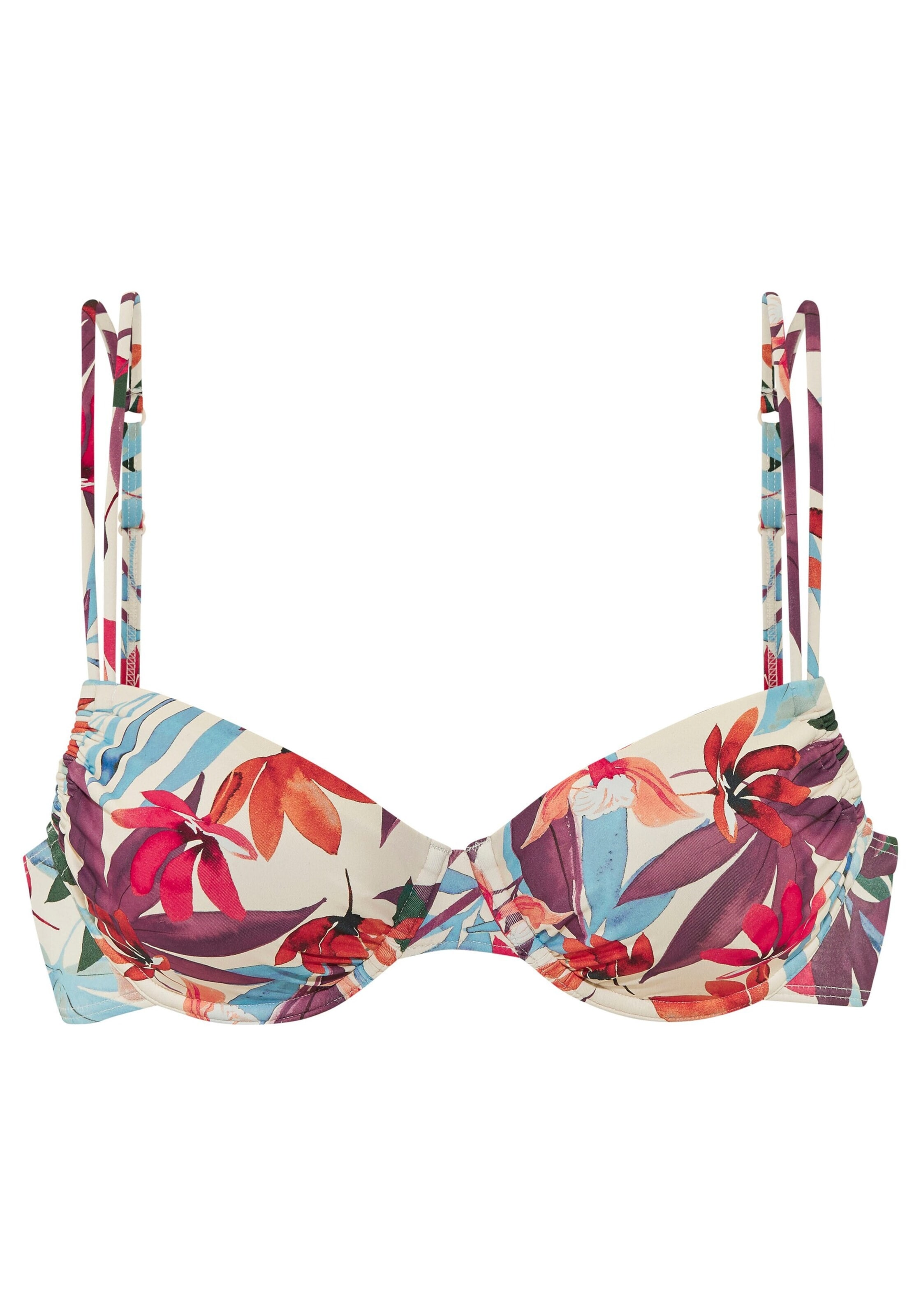 LASCANAT-shirt Bikini gornji dio - bež boja: prednji dio