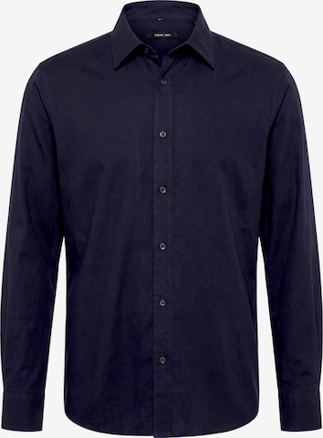 zero Button Up Shirt in Blue: front