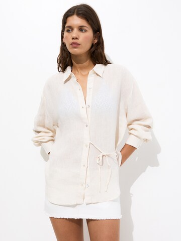 Pull&Bear Halenka – béžová: přední strana