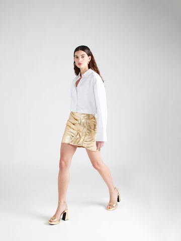 River Island Rok in Goud