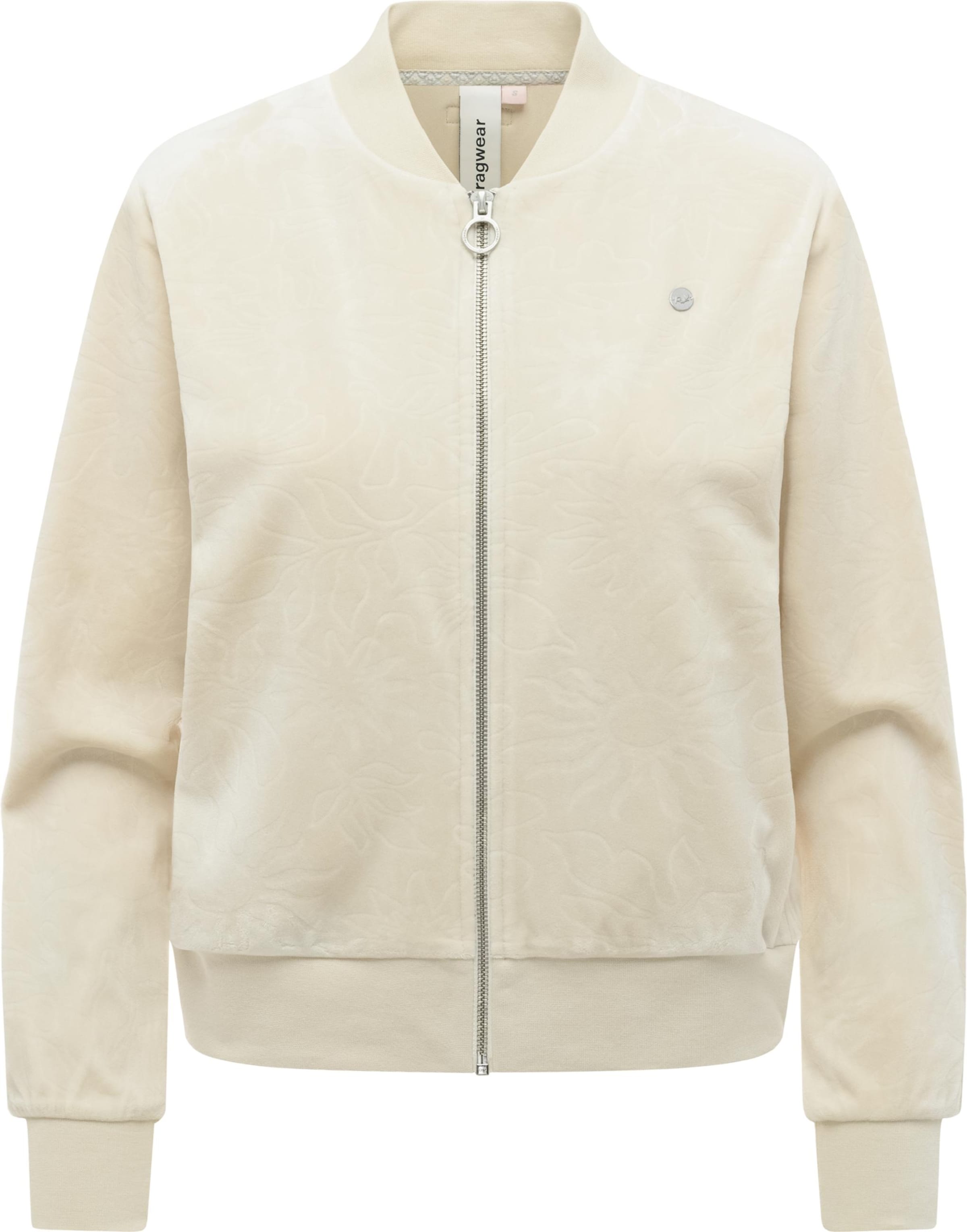 Giacca di felpa 'Doron Embossed' di Ragwear in beige: frontale