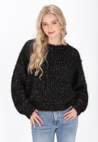 Pull-over IZIA en noir : devant