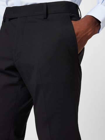 Karl Lagerfeld Normalny krój Spodnie w kant w kolorze czarny