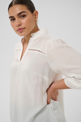 KAFFE CURVE Bluse 'KCronja' in Weiß