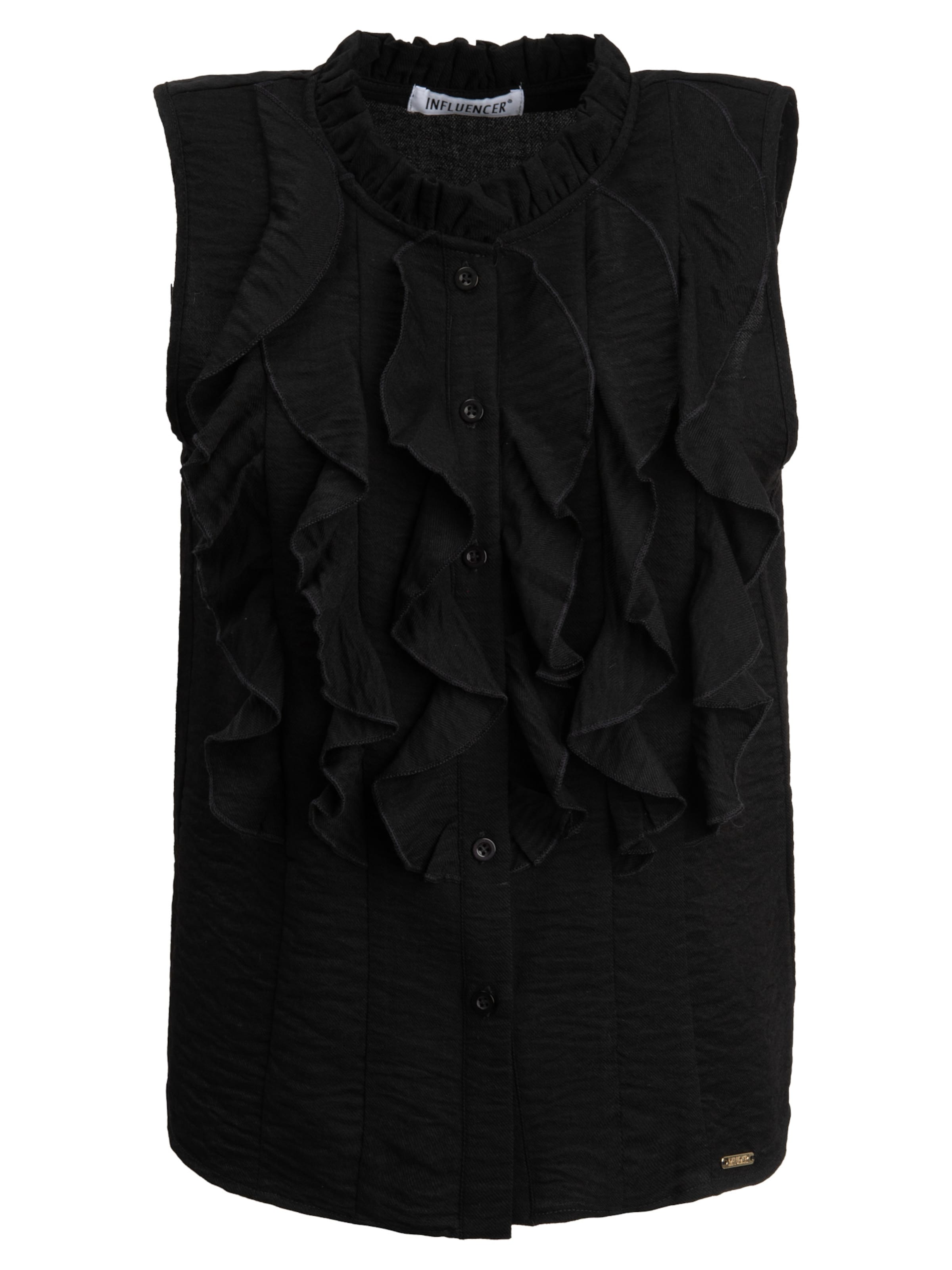 Chemisier Influencer en noir : devant