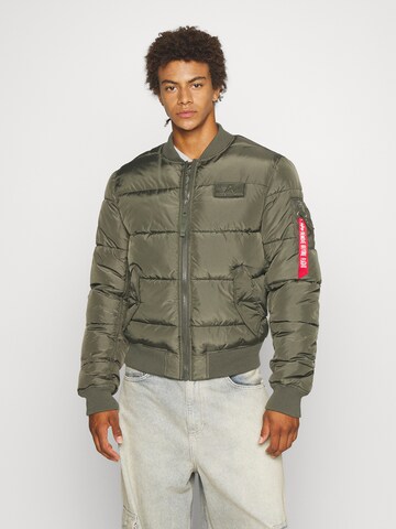ALPHA INDUSTRIES Between-Season Jacket 'MA-1' in Green: front