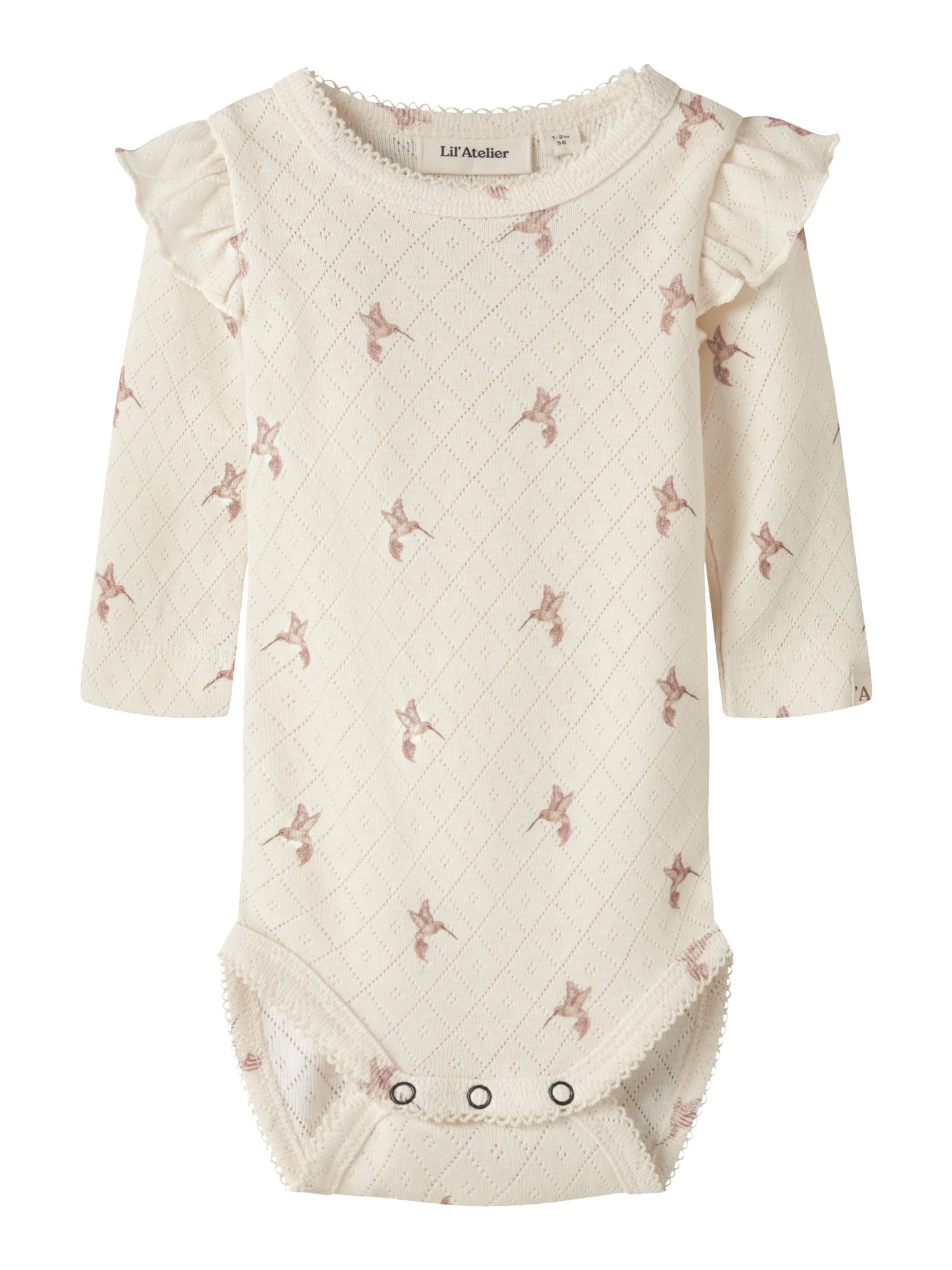 Tutina / body per bambino di Lil'Atelier in beige: frontale
