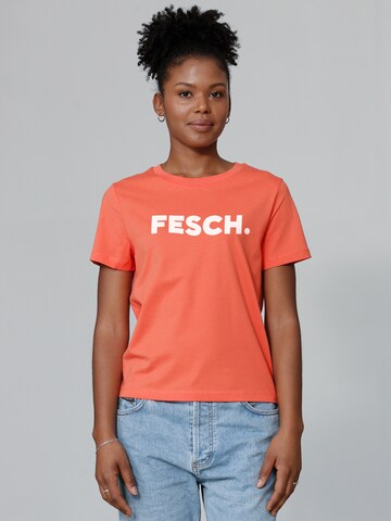 Watapparel Shirt ' Fesch ' in Orange: Vorderseite