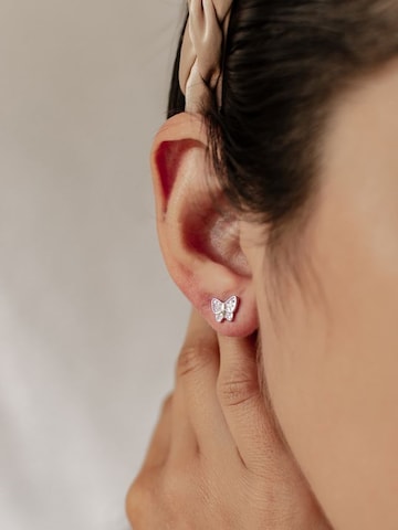 Hey Happiness - Pendientes 'Stud' en plata