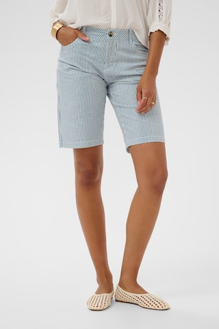 Cream Normální Kalhoty 'CRBerta Twill' – modrá: přední strana