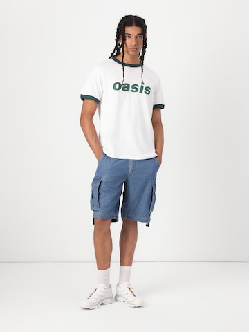 GAP - Ropa ancha Pantalón vaquero cargo en azul