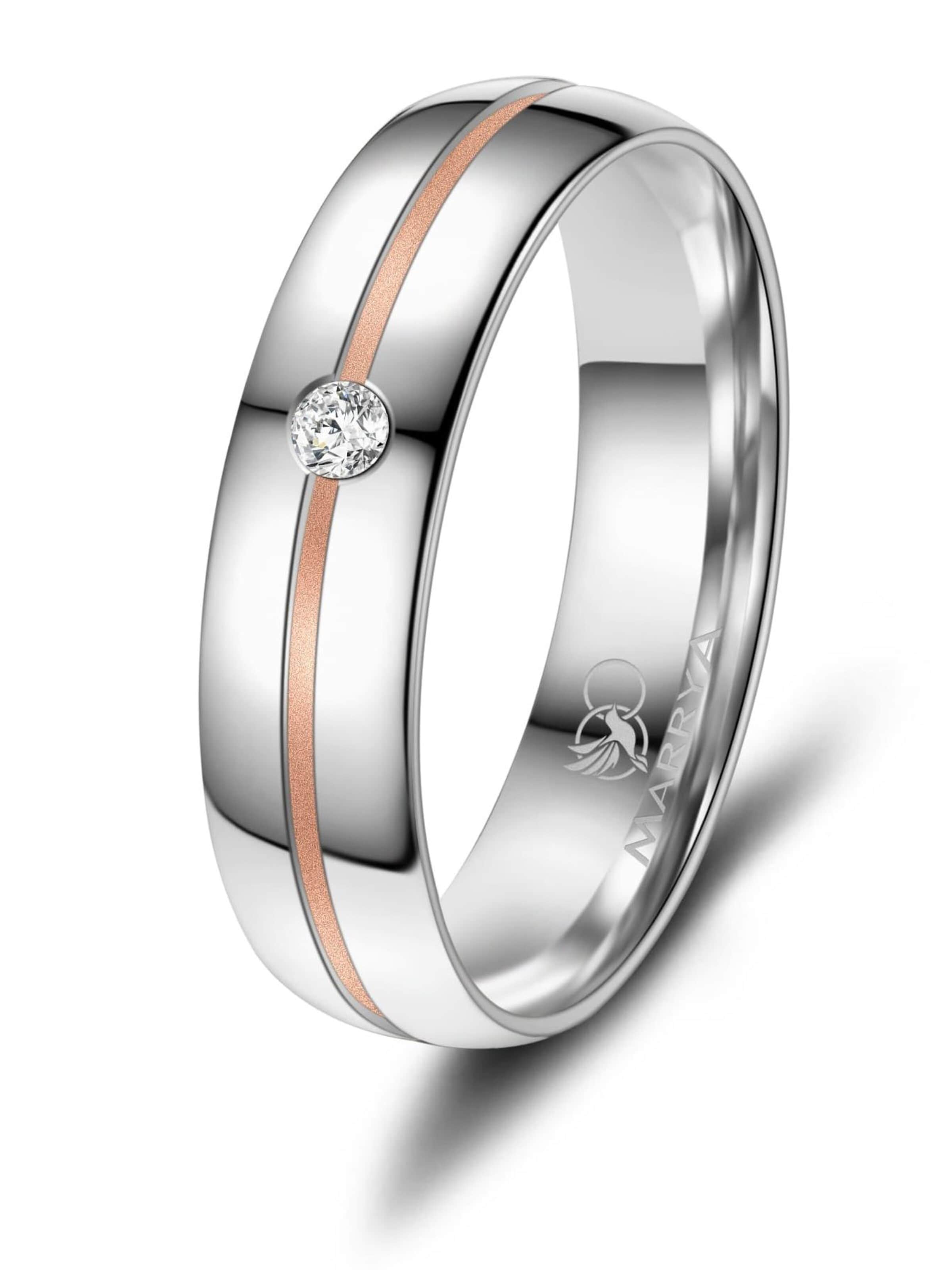 MARRYA Ring 'MARRYA SI-26 Ehering aus Silber' in Silver: front