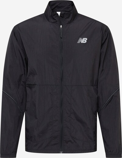 new balance Sportjacke in schwarz / weiß, Produktansicht