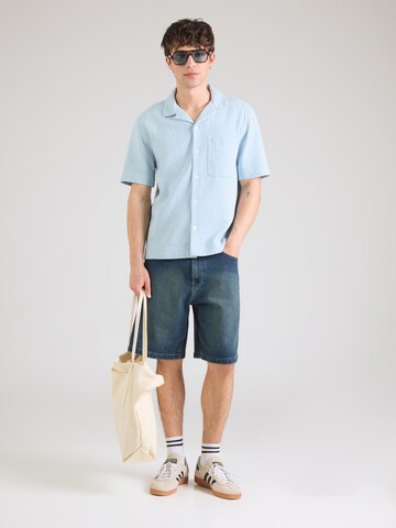 Abercrombie & Fitch Comfort fit Srajca 'RESORT' | modra barva