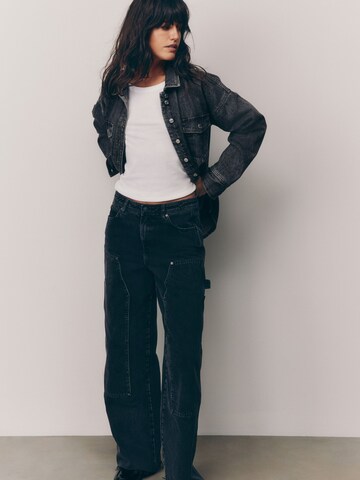 Wide leg Jeans cargo di Next in nero