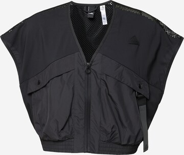 Gilet de sport 'City Escape Premium' ADIDAS SPORTSWEAR en noir : devant