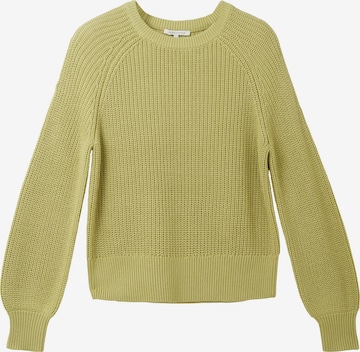 TOM TAILOR DENIM Sweater in Green: front